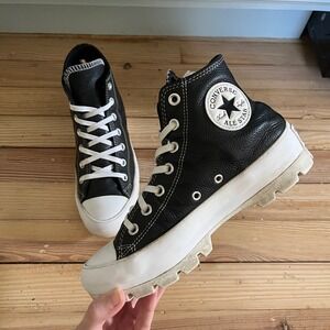 Converse‎ Chuck Taylor All Star Lugged Leather High Top Platform Sneakers